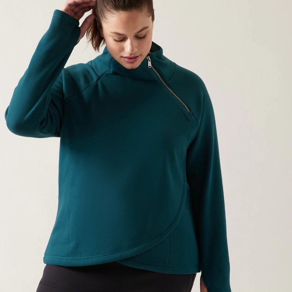 ATHLETA Cozy Karma Asym Pullover